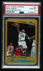 Paul Pierce [Gold Refractor] Basketball Cards 2005 Topps Chrome Prices