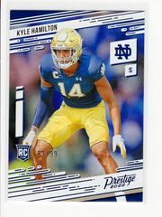 Kyle Hamilton [Blue] #4 Football Cards 2022 Panini Chronicles Draft Picks Prestige Prices