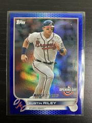 Austin Riley [Blue Foil] #146 Baseball Cards 2022 Topps Opening Day Prices