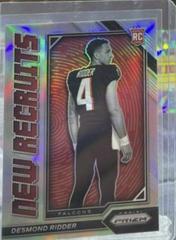 Desmond Ridder [Silver] #NR-2 Football Cards 2022 Panini Prizm New Recruits Prices