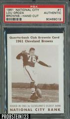Lou Groza [Hand Cut] #1 Football Cards 1961 National City Browns Prices