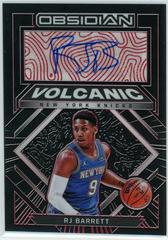 RJ Barrett [Red] Basketball Cards 2021 Panini Obsidian Volcanic Signatures Prices