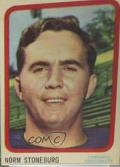Norm Stoneburgh [Misspell Stoneburg Front] #71 Football Cards 1963 Topps CFL Prices