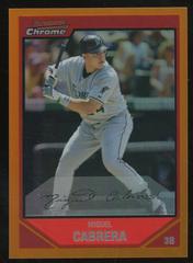 Miguel Cabrera [Orange Refractor] #45 Baseball Cards 2007 Bowman Chrome Prices
