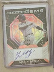 Yariel Gonzalez Baseball Cards 2021 Panini Elite Extra Edition Hidden Gems Signatures Prices