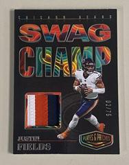 Justin Fields #SC-JF Football Cards 2023 Panini Plates and Patches Swag Champ Prices