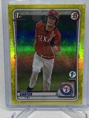 Evan Carter [Yellow Foil] #BD-126 Baseball Cards 2020 Bowman Draft 1st Edition Prices