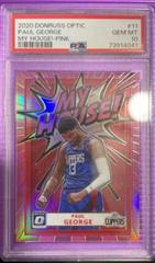 Paul George [Pink] Basketball Cards 2020 Panini Donruss Optic My House Prices