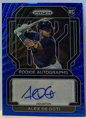 Alex De Goti [Blue Wave Prizm] Baseball Cards 2022 Panini Prizm Rookie Autographs Prices