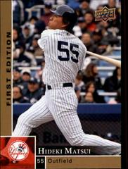 Hideki Matsui Baseball Cards 2009 Upper Deck First Edition Prices