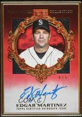Edgar Martinez [Ruby] Baseball Cards 2022 Topps Gilded Collection Gold Framed Hall of Famer Autographs Prices