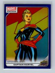 Captain Marvel [Blue Rainbow] Marvel 2023 Upper Deck Platinum Prices