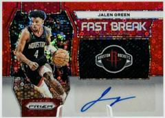 Jalen Green [Red] #7 Basketball Cards 2023 Panini Prizm Fast Break Autograph Prices