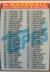 Checklist 661-792 Baseball Cards 1989 Topps Prices