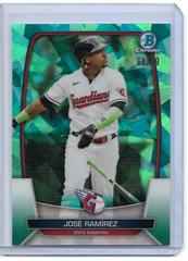 Jose Ramirez [Aqua] #100 Baseball Cards 2023 Bowman Chrome Sapphire Prices
