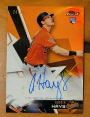 Austin Hays [Orange Refractor] #AH Baseball Cards 2018 Topps Finest Autographs Prices