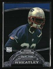 Terrence Wheatley [Black Refractor] #6 Football Cards 2008 Bowman Sterling Prices
