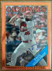 Paul Goldschmidt [Orange] Baseball Cards 2023 Topps Chrome 1988 Autographs Prices