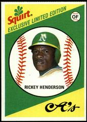 Rickey Henderson #28 Baseball Cards 1981 Squirt Prices