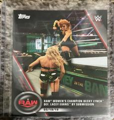 Lacey Evans Blindsides Becky Lynch [Black] #23 Wrestling Cards 2020 Topps WWE Women's Division Prices