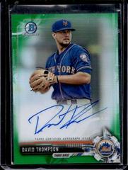 David Thompson [Chrome Green Refractor] #CPA-DT Baseball Cards 2017 Bowman Prospect Autographs Prices