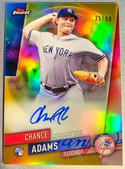 Chance Adams [Gold Refractor] #FA-CA Baseball Cards 2019 Topps Finest Autographs Prices