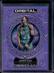Jaden Ivey [Purple Flood] #15 Basketball Cards 2022 Panini Obsidian Orbital Prices
