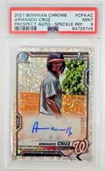 Armando Cruz [Speckle Refractor] #CPA-AC Baseball Cards 2021 Bowman Chrome Prospect Autographs Prices