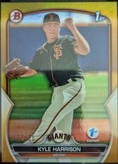Kyle Harrison [Gold] #BPPF-93 Baseball Cards 2023 Bowman 1st Edition Prices