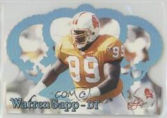 Warren Sapp [Blue Holofoil] #92 Football Cards 1995 Pacific Crown Royale Prices