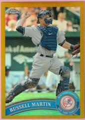 Russell Martin [Gold Refractors] #23 Baseball Cards 2011 Topps Chrome Prices