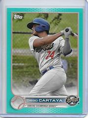 Diego Cartaya [Aqua] #PD-94 Baseball Cards 2022 Topps Pro Debut Prices