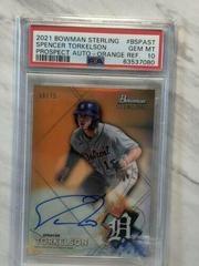 Spencer Torkelson [Orange Refractor] #BSPA-ST Baseball Cards 2021 Bowman Sterling Prospect Autographs Prices