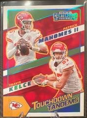 Patrick Mahomes II, Travis Kelce [Platinum] #TDT-KC Football Cards 2022 Panini Contenders Touchdown Tandems Prices