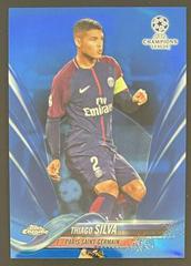 Thiago Silva [Blue Refractor] Soccer Cards 2017 Topps Chrome UEFA Champions League Prices