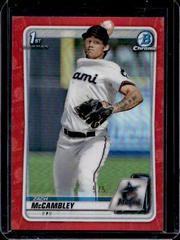 Zach McCambley [Red Refractor] #BD-112 Baseball Cards 2020 Bowman Draft Chrome Prices