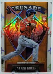 Jarren Duran [Neon Orange] #4 Baseball Cards 2022 Panini Chronicles Crusade Prices