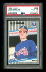 John Smoltz Baseball Cards 1989 Fleer Prices