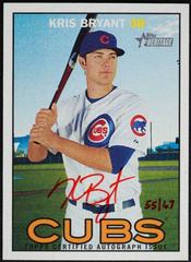 Kris Bryant [Red Ink] #ROA-KB Baseball Cards 2016 Topps Heritage Real One Autographs Prices