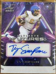 Ty Simpson #UF-TS1 Football Cards 2022 Leaf Ultimate Draft Futures Autographs Prices