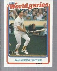 Mark McGwire #8 Baseball Cards 1989 Fleer World Series Prices