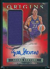 Azura Stevens [Red] #JA-AZS Basketball Cards 2023 Panini Origins WNBA Jersey Autographs Prices