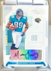 Marcedes Lewis [Signature Proof Silver] #100 Football Cards 2006 Playoff NFL Playoffs Prices