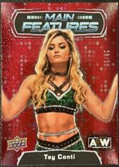 Tay Conti [Red] Wrestling Cards 2022 Upper Deck AEW Main Features Prices
