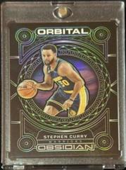 Stephen Curry [Green] #10 Basketball Cards 2022 Panini Obsidian Orbital Prices