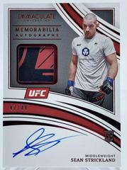 Sean Strickland [Memorabilia Autograph Red] Ufc Cards 2022 Panini Immaculate UFC Prices
