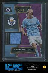 Erling Haaland [Purple] #SW-EH Soccer Cards 2022 Panini Select Premier League Swatches Prices