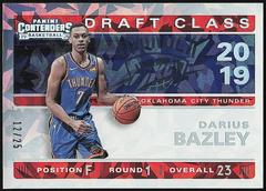 Darius Bazley [Cracked Ice] Basketball Cards 2019 Panini Contenders Draft Class Prices
