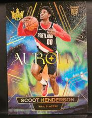 Scoot Henderson #6 Basketball Cards 2023 Panini Court Kings Aurora Prices