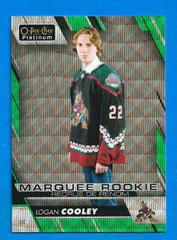 Logan Cooley [Emerald Surge] Hockey Cards 2023 O-Pee-Chee Platinum Preview Prices